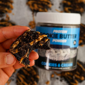 Flexible Dieting Lifestyle Cookie Butter powder used in baking for flavor