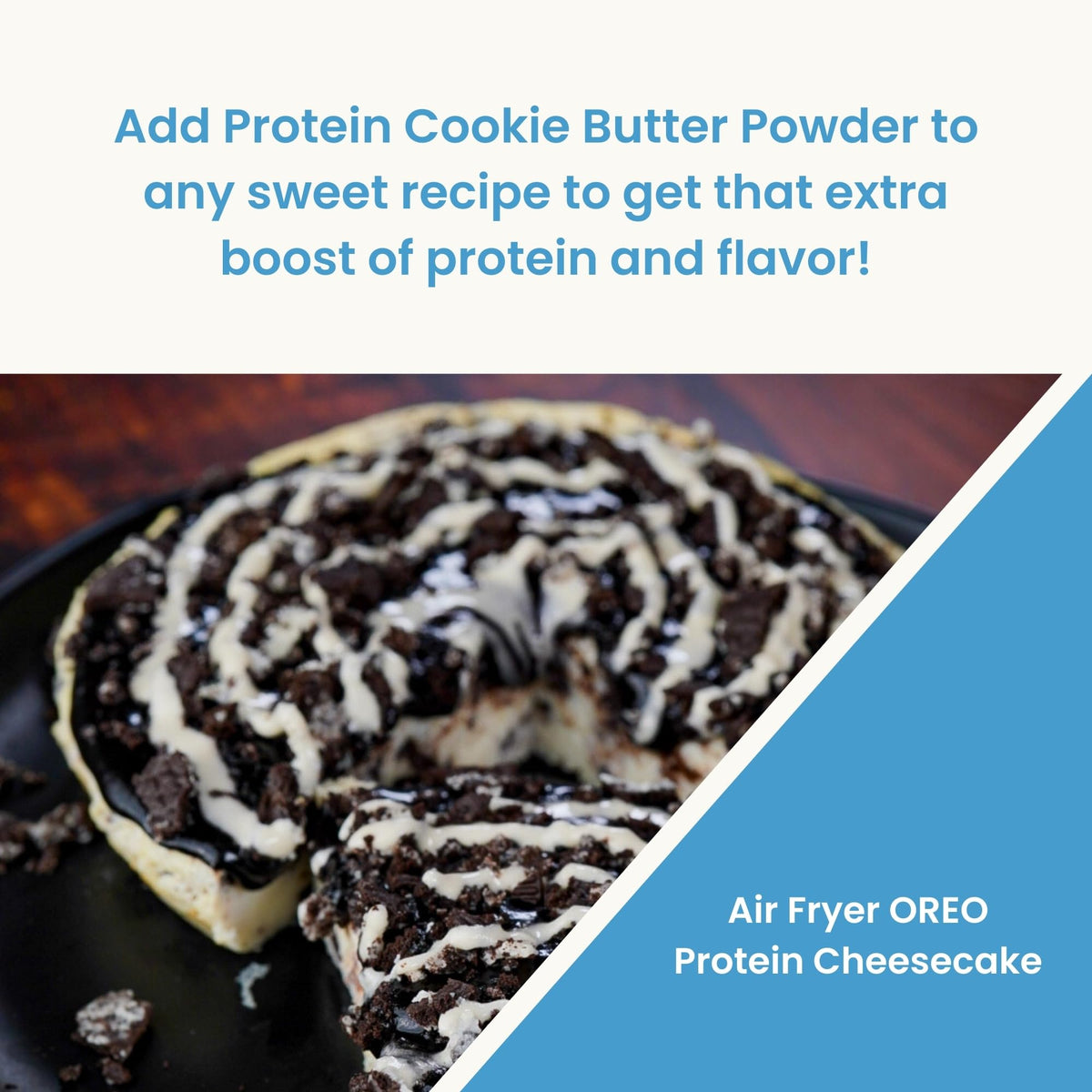 Flexible Dieting Lifestyle Cookie Butter powder swirled into yogurt for texture