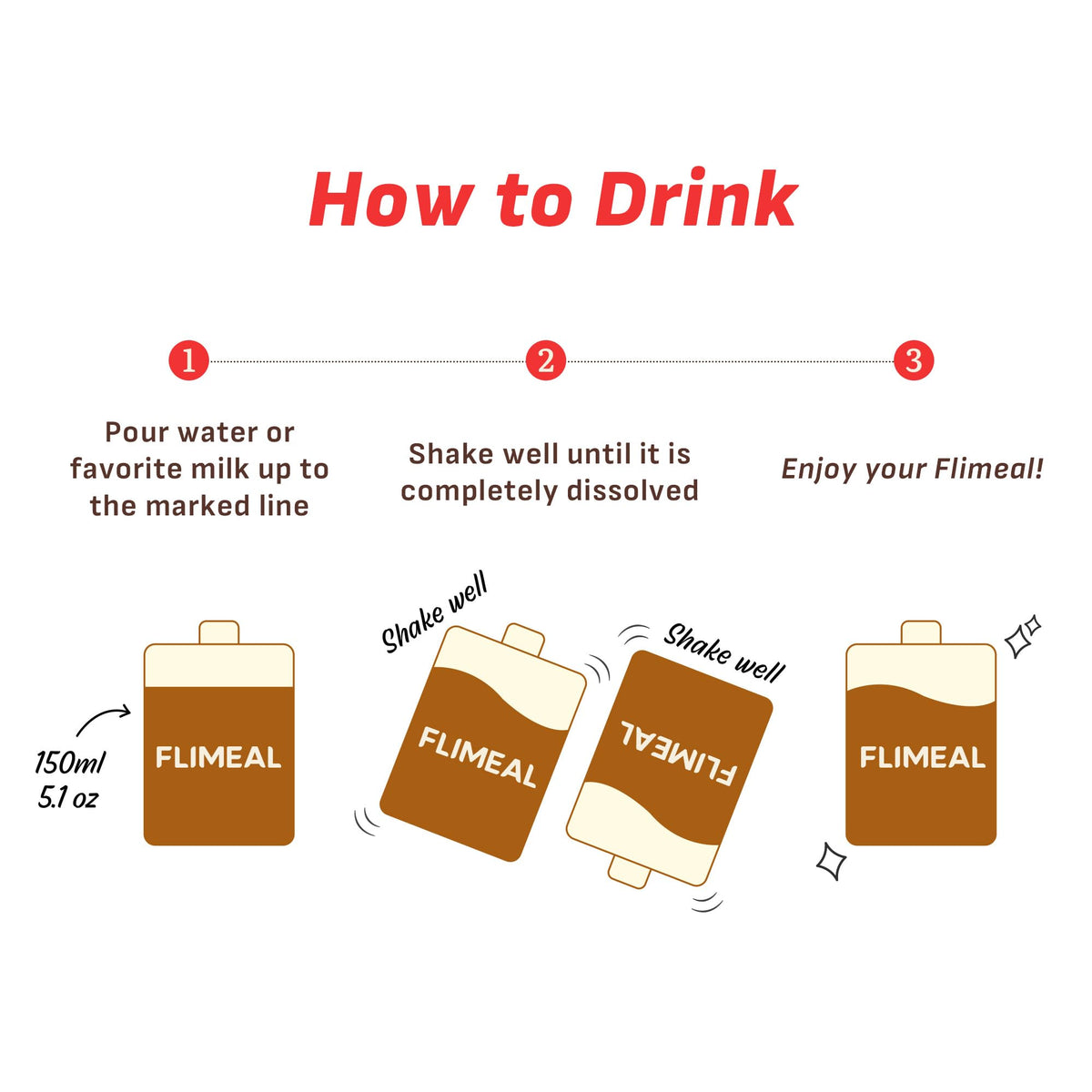 FLIMEAL Brown 17Grains convenient 7-serving pouch for busy mornings