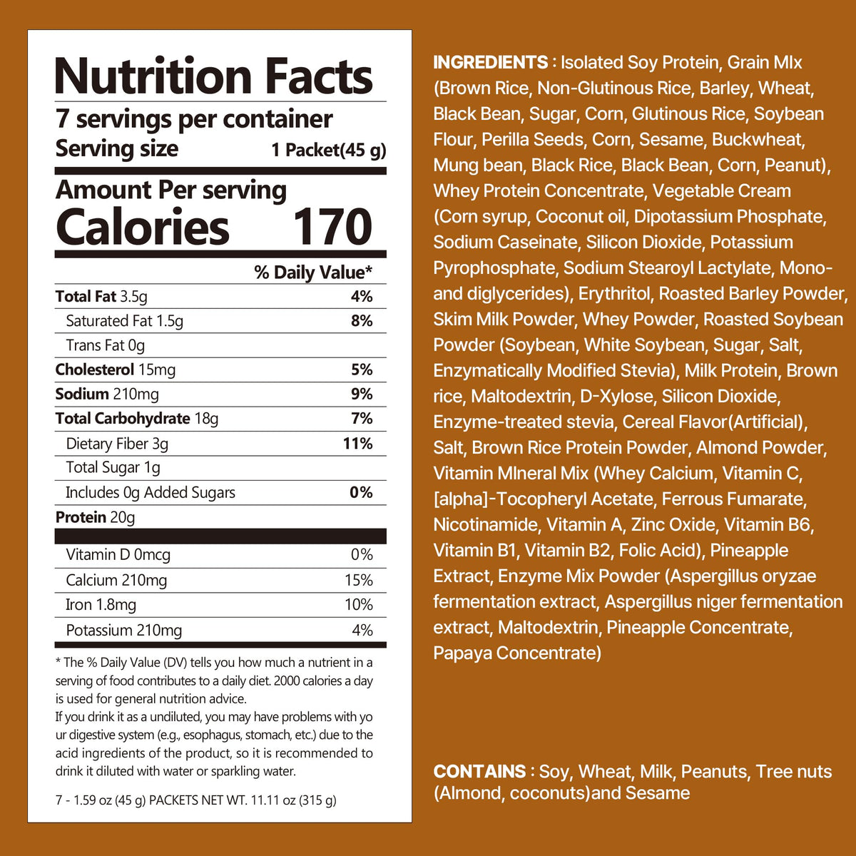 FLIMEAL Brown 17Grains shake crunch balls close-up highlighting texture