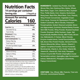 Flimeal shake with crunchy protein balls in a cup for satisfying texture.