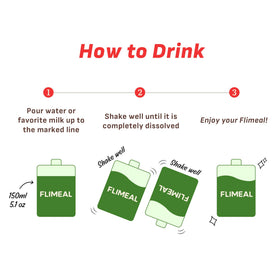 FLIMEAL GreenTea Matcha Shake glass with creamy texture for post-workout recovery