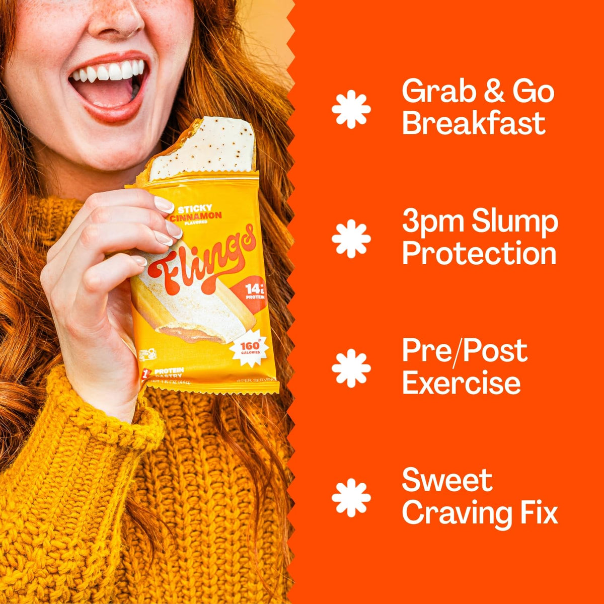 FLINGS Gluten Free Wrap—gluten-free, portable snack for on-the-go.