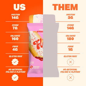 FLINGS soft-baked texture highlight in a tasty, non-chewy snack.