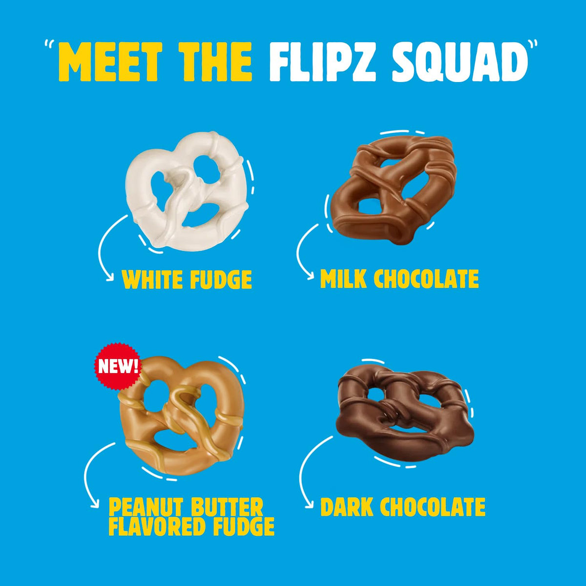 Flipz pretzels on pantry shelf invite quick sweet-salty cravings.