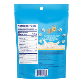Three 5 oz bags of Flipz white fudge pretzels ready for pantry or travel.