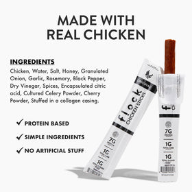 Flock sticks are gluten-free and keto-friendly, ideal snack