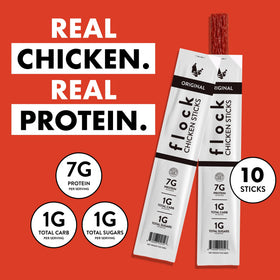 Flock meat sticks on-the-go are perfect for gym fuel