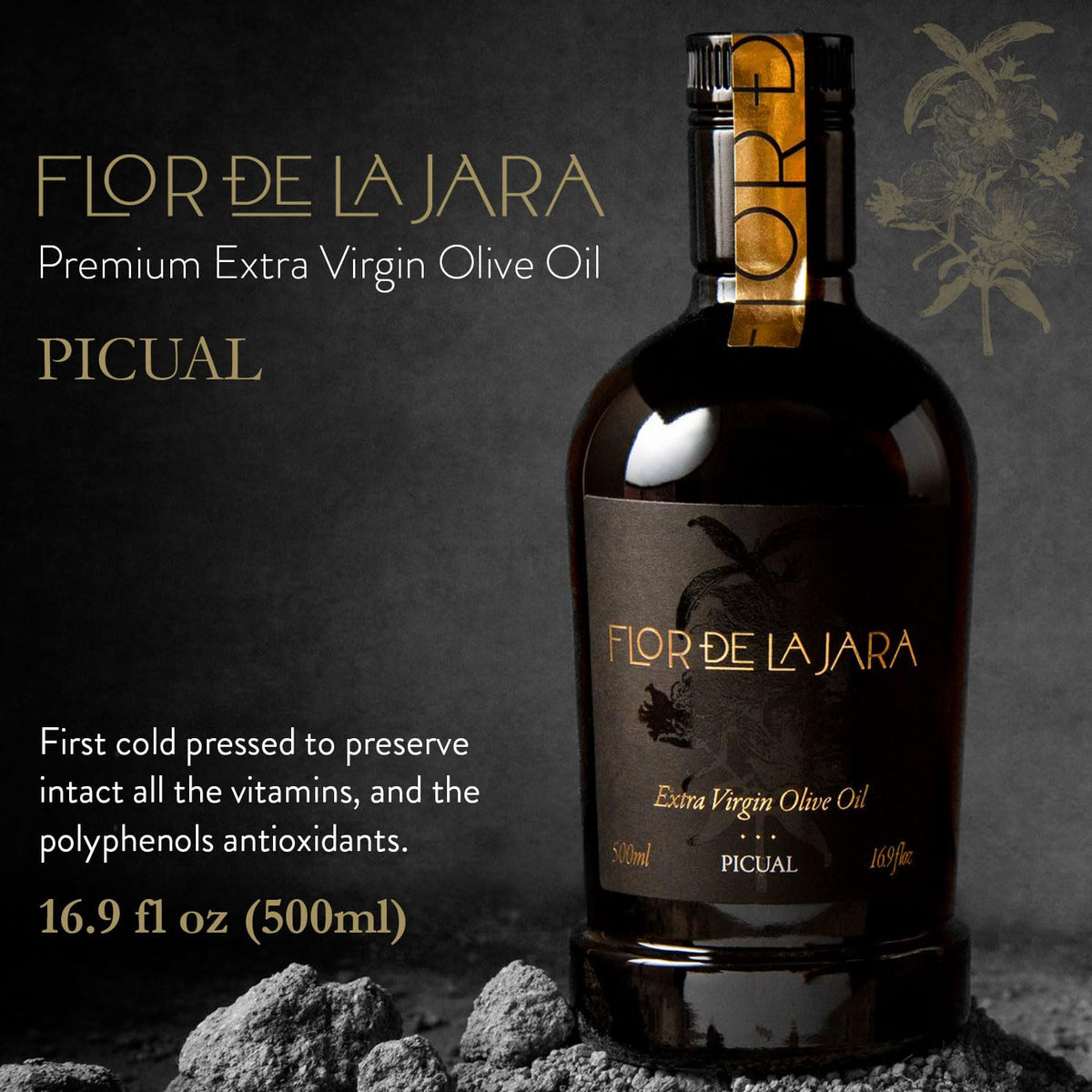 FLOR DE LA JARA hand-harvested olives image, care and fresh flavor for cooking