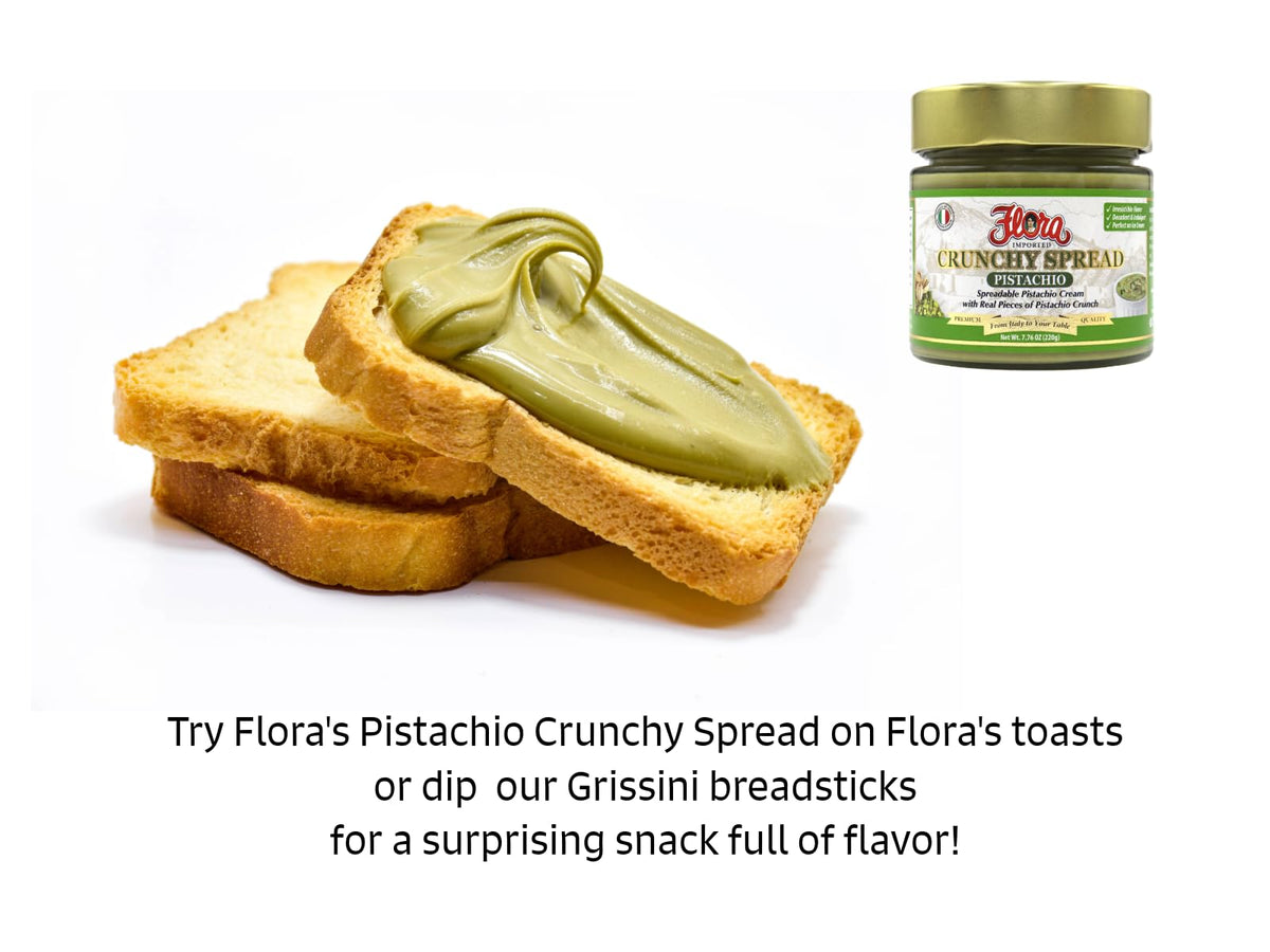 Flora Fine Foods Authentic Italian Pistachio Spread jar for premium gelato and desserts