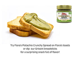 Flora Fine Foods Authentic Italian Pistachio Spread jar for premium gelato and desserts