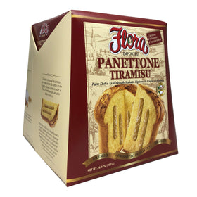 Flora Fine Foods Panettone Tiramisu packaged, ideal for gifting or festive occasions