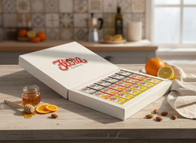 Flora Fine Foods Torrone orange pieces for tea and dessert boards