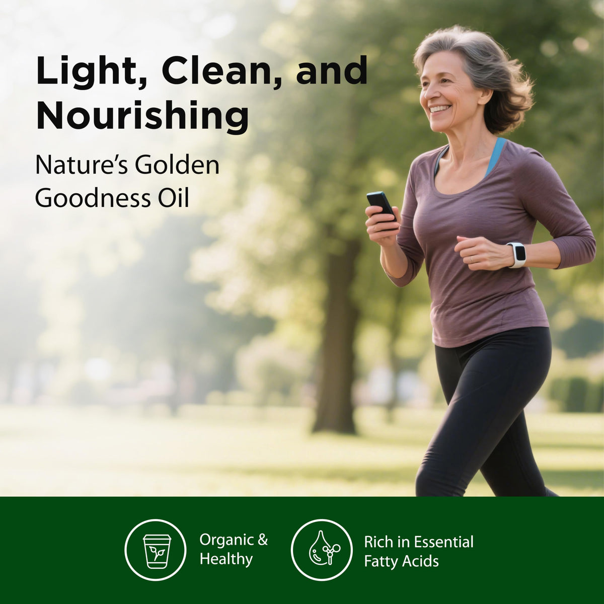 Flora Sunflower Oil drizzle over salad adds delicate flavor.
