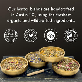 Flora Jane's Smoke & Brew Mellow Clove incense blend releasing warm, calming aromas.