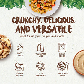 Floresta em Pé Brazil nuts packaging front emphasizing freshness and Amazon origin for healthy snacking.