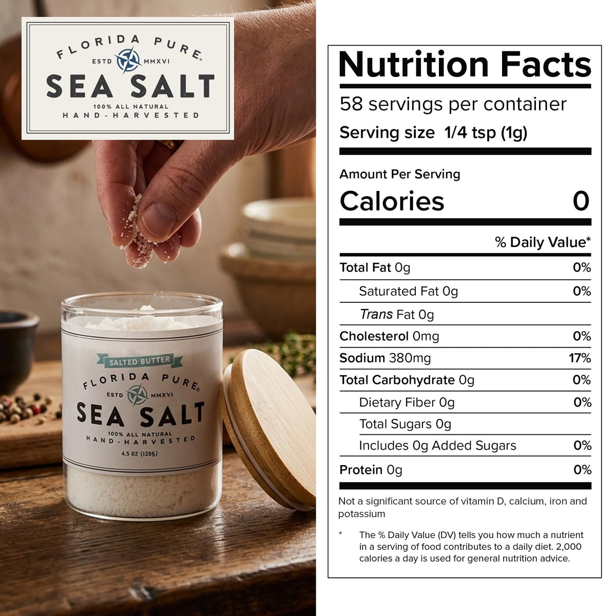 Florida Pure Mother's Day gift sea salt for thoughtful culinary gifting.