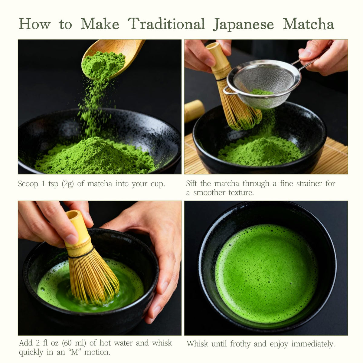 Florvay Matcha iced beverage in glass, bright color and refreshing taste.