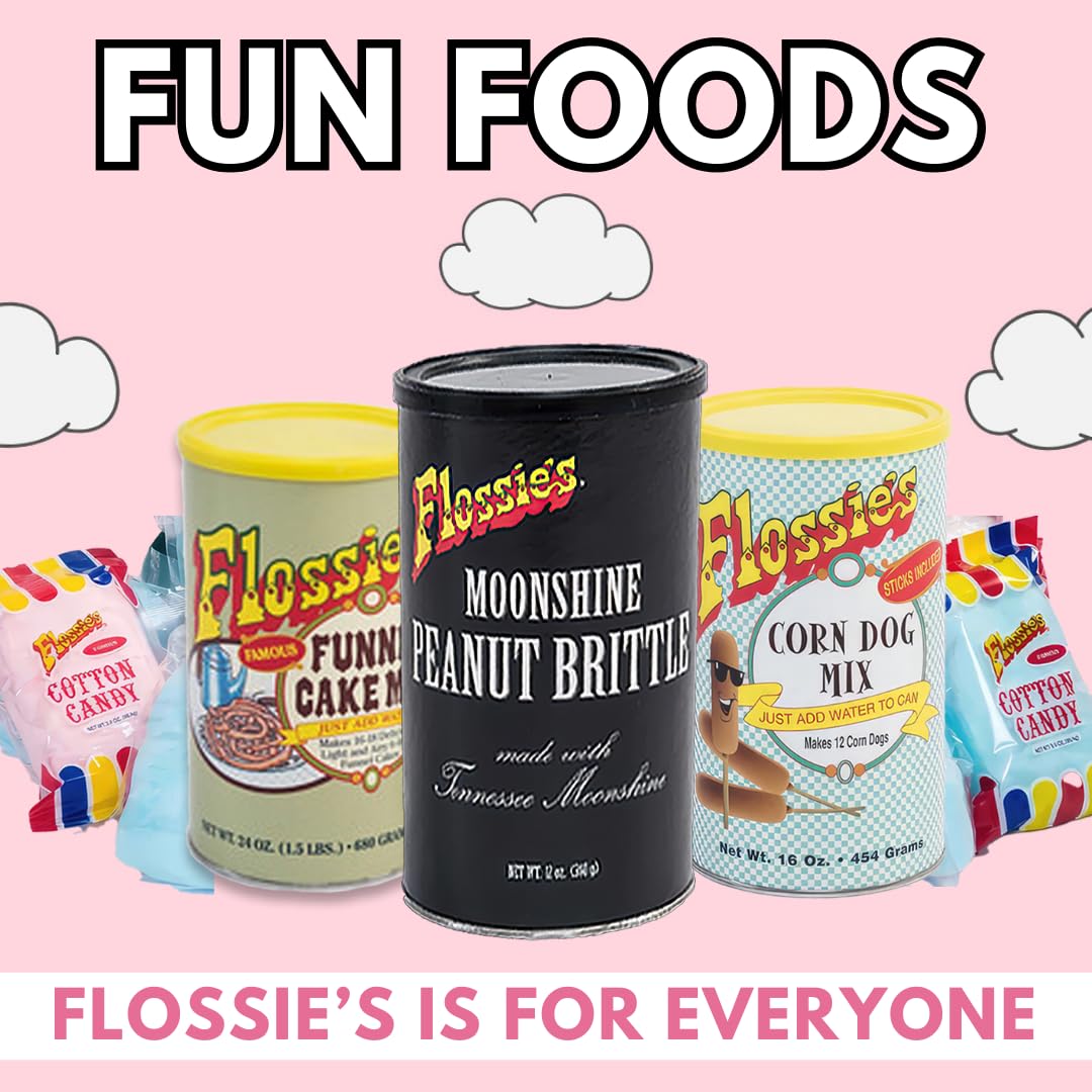 Flossie’s 20-pack cotton candy delivers convenient party snacks for guests.