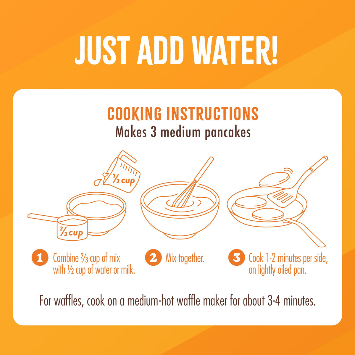 Protein-rich Flourish waffles plated with buttermilk flavor.