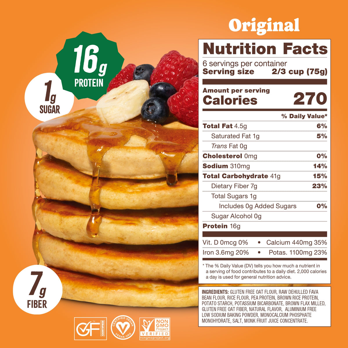 Flourish waffles on plate shows quick, satisfying mornings.