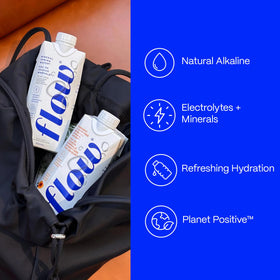 Flow Mineral Water desk refresh spotlights convenient hydration at work