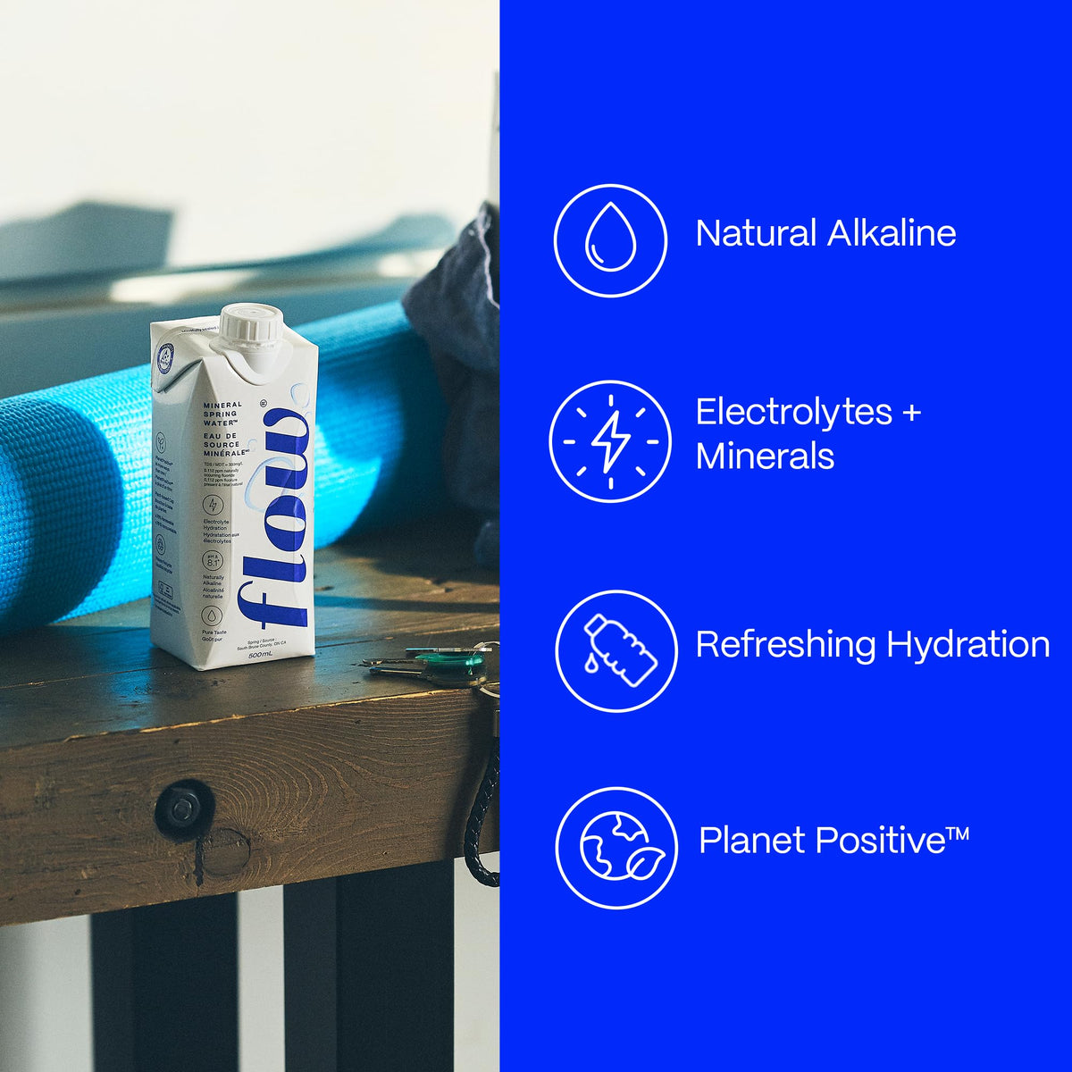 Recyclable Flow pack with renewable materials supports eco-friendly hydration.