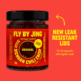 FlyByJing on eggs suggests elevated breakfast with a crispy kick.