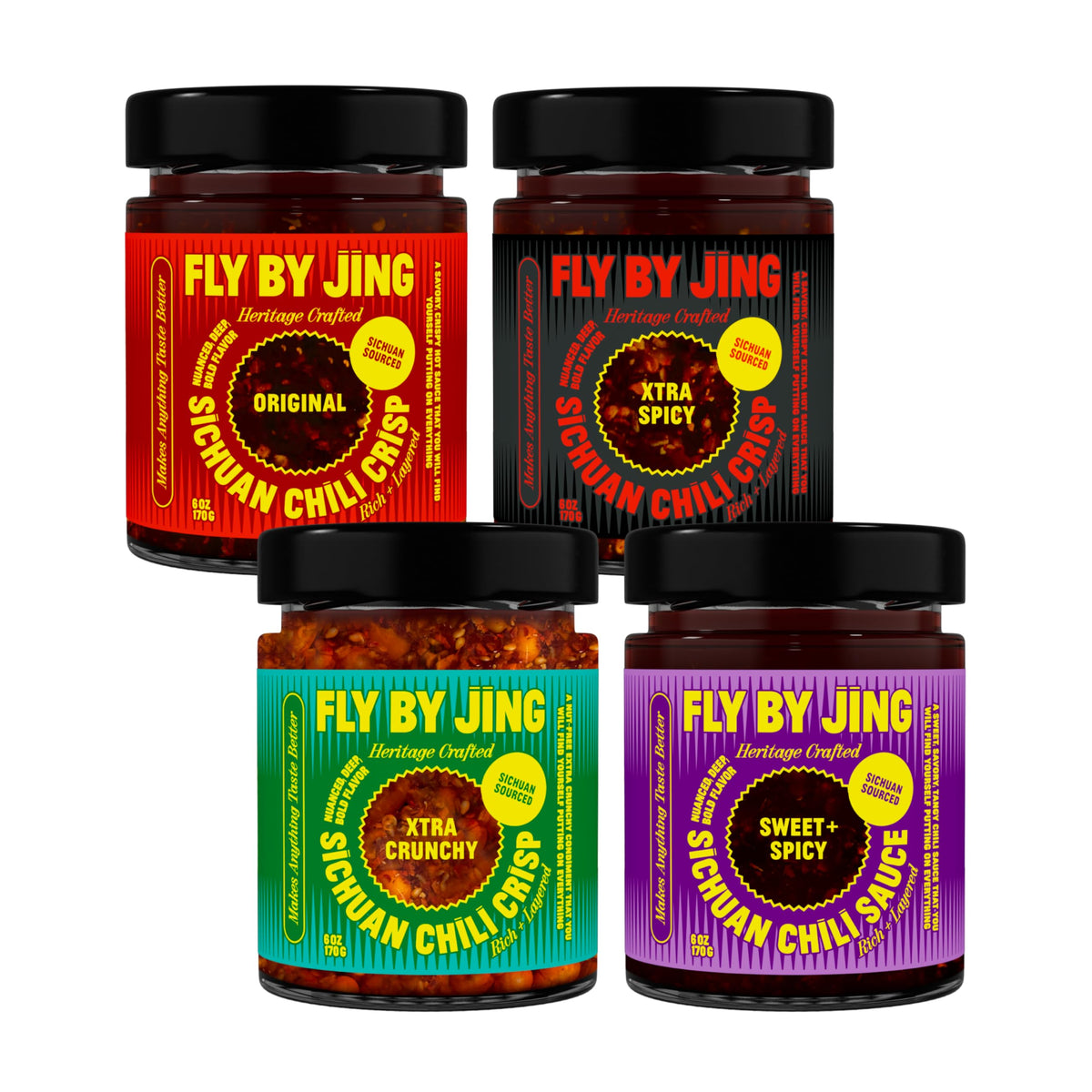 FLYBYJING Original Chili Crisp jar adds savory depth to meals