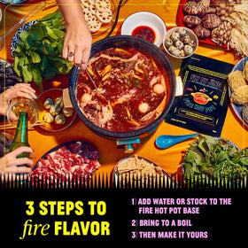 Fly By Jing simmering broth scene, rich umami for gatherings.