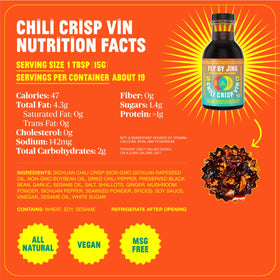 FLYBYJING Spicy Vinaigrette stir-fry sauce quickens flavor on veggies or proteins.
