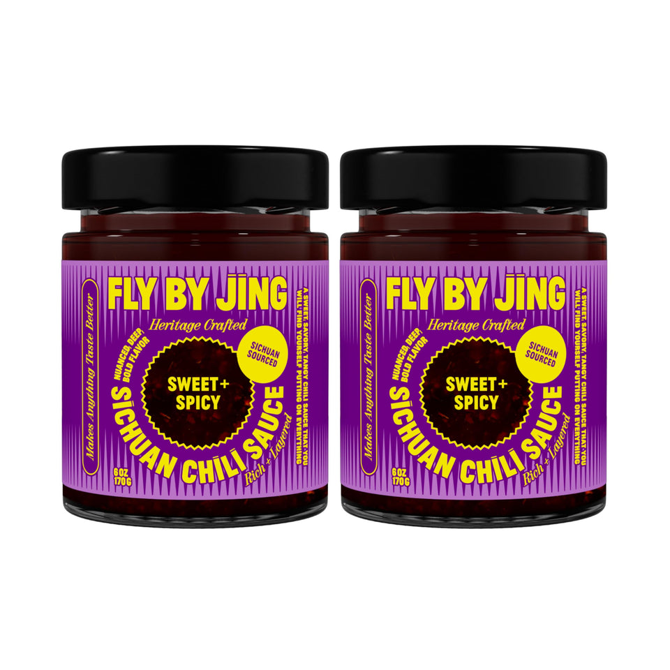 FLYBYJING Sweet + Spicy Sichuan Sauce bottle pour for instant noodle flavor boost