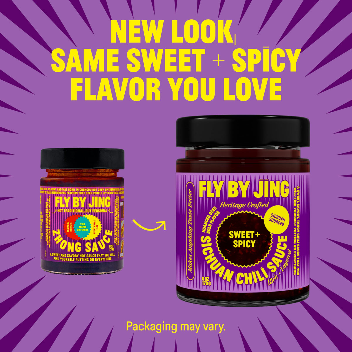 FLYBYJING marinade potential shown on a bottle and marinade dish