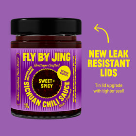 Drizzling FLYBYJING over a stir-fry for vibrant tang and heat