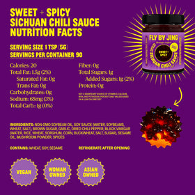 Stir-fry with FLYBYJING Sweet + Spicy Sichuan sauce glaze