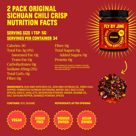 FlyByJing vegan, sugar-free sauce suits plant-based meals with bold heat.