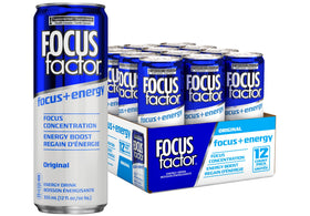 Focus Factor Energy Drink original can front label for quick energy lift.