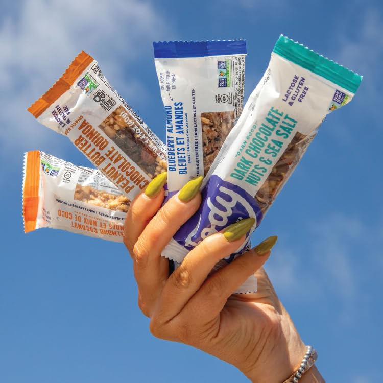 Fody almond coconut snack bar on-the-go with coffee