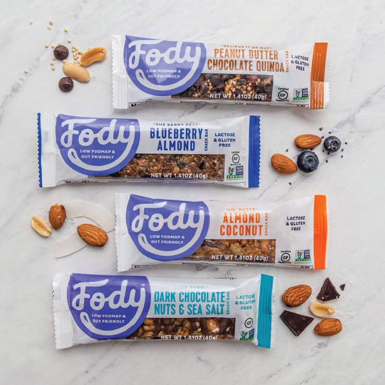Fody almond coconut snack bar vegan gluten-free label