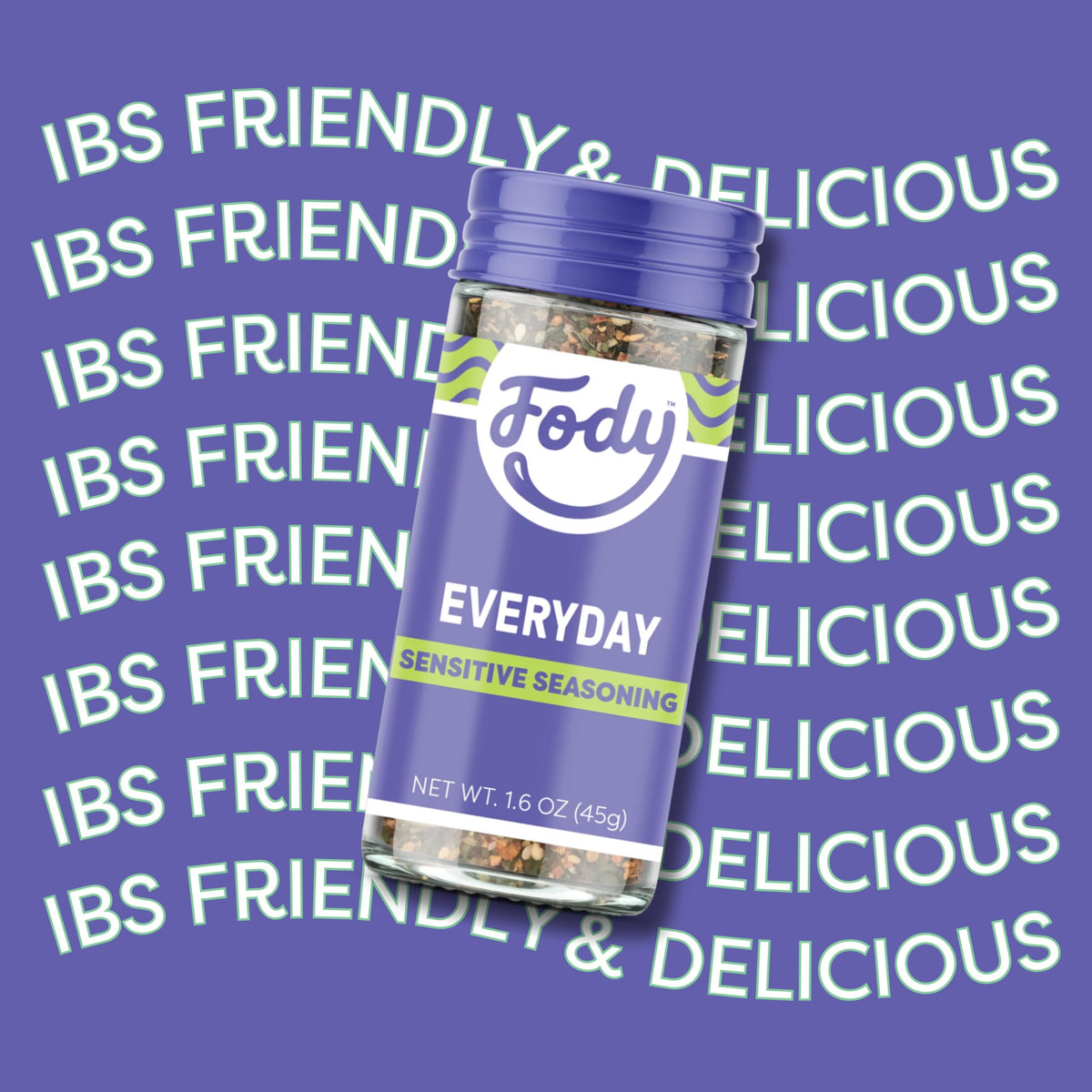 Dish with Fody Everyday Seasoning shows quick flavor boost without discomfort.
