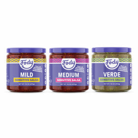 Fody Salsa Variety Pack with three bottles for quick flavor versatility