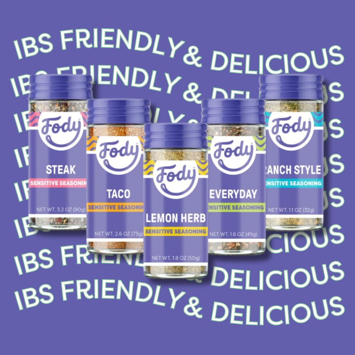 Fody vegan seasoning blend for plant-based dinners.