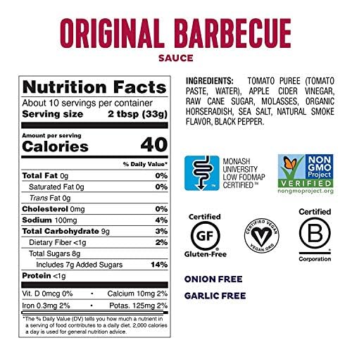 Fody Vegan BBQ Sauce bottle pouring — versatile for grilled meats and veggie bowls.
