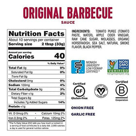 Fody Vegan BBQ Sauce bottle pouring — versatile for grilled meats and veggie bowls.