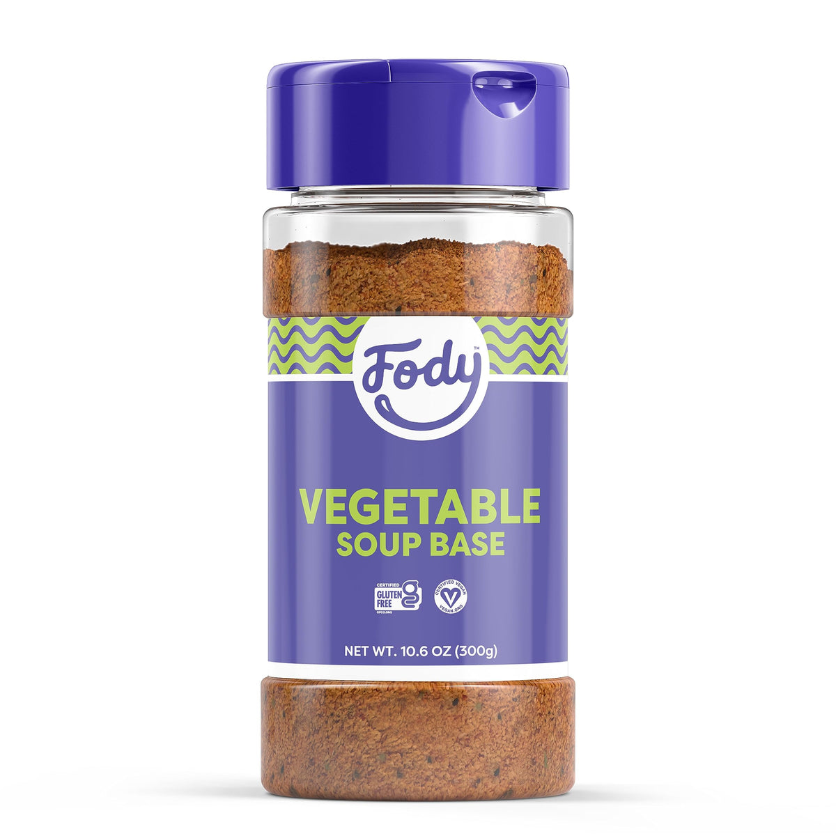 Fody Vegetable Soup Base ready-to-use jar supports IBS-friendly meal prep.