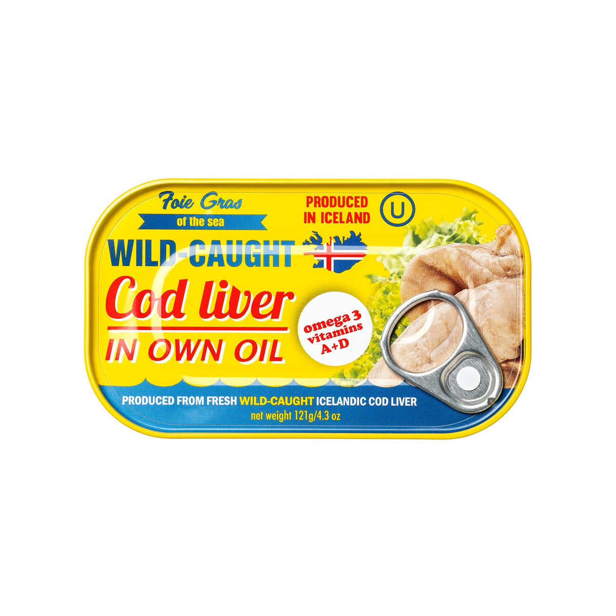 Foie Gras of the Sea six-cans pantry-ready package, convenient and shelf-stable