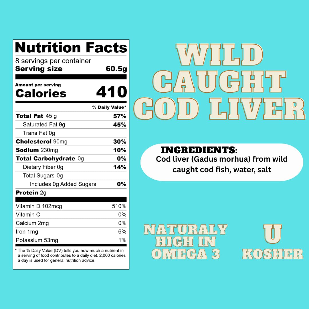 Foie Gras of the Sea kosher-certified cod liver can for elegant meals