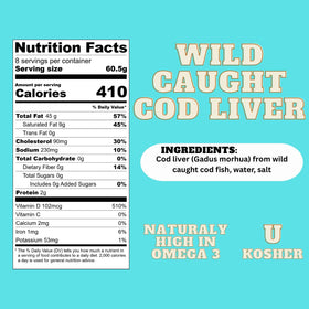 Foie Gras of the Sea kosher-certified cod liver can for elegant meals