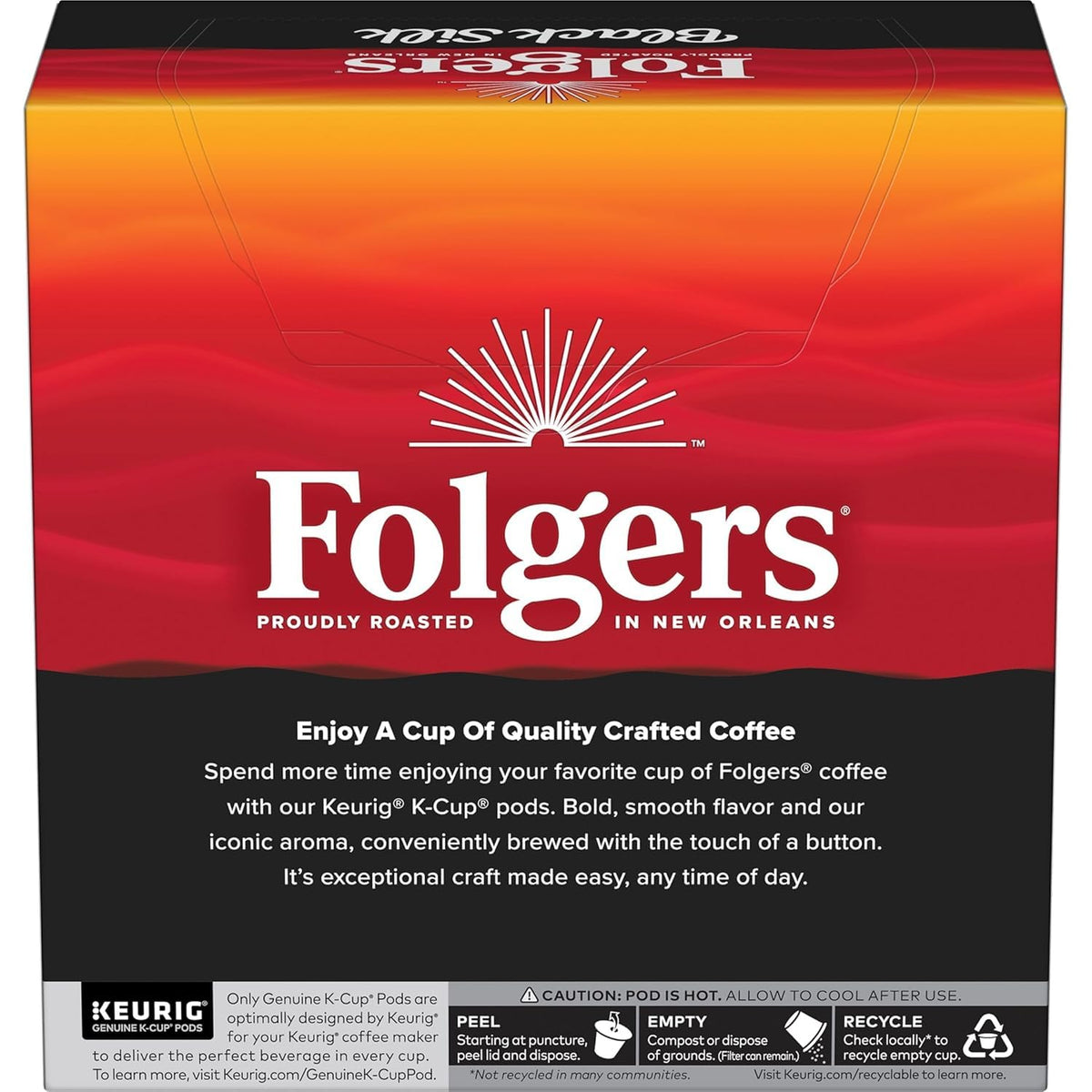 Folgers Black Silk creates a smooth aroma ready for a daily ritual.