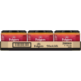 Steaming cup of Folgers Black Silk ready to enjoy